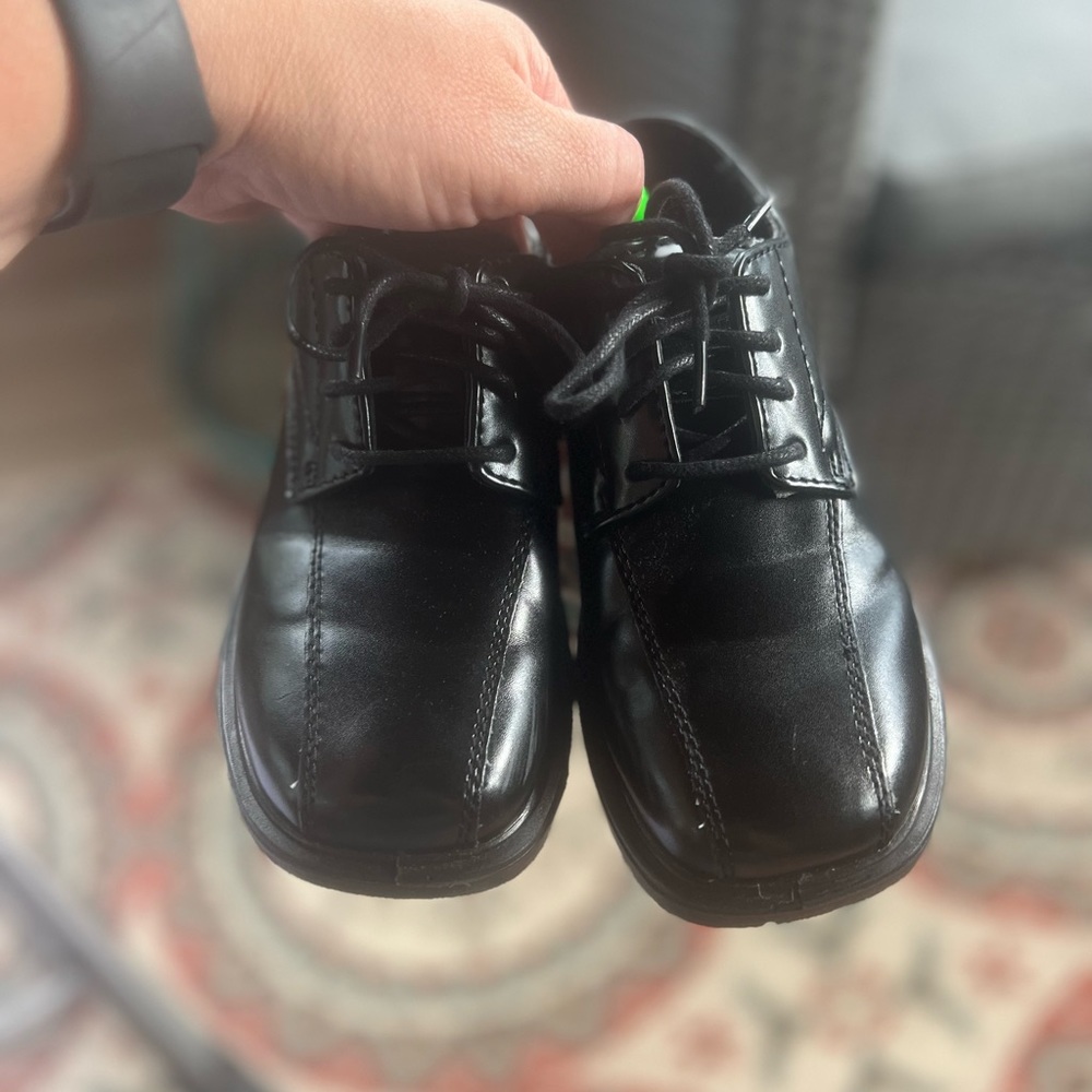 Boys black dress shoes size 12 1/2